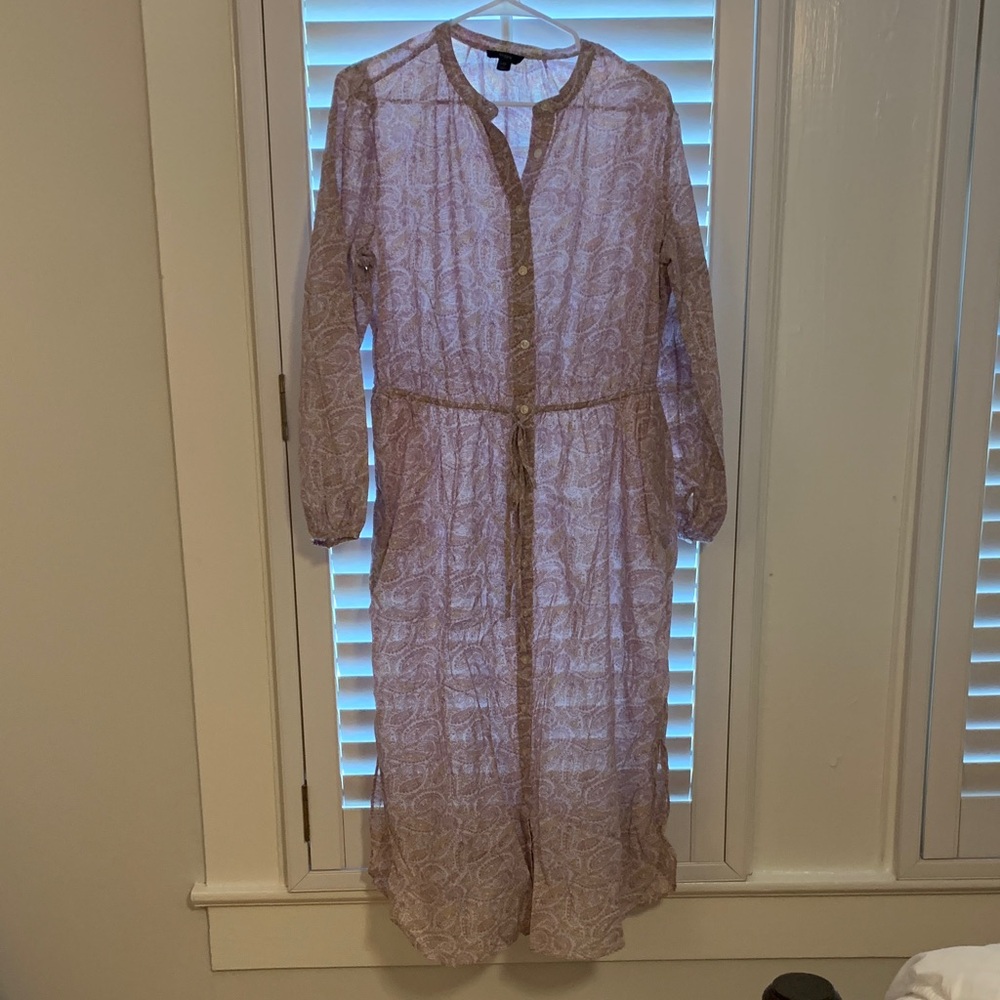 J. Crew Blush Long Sleeve Dress